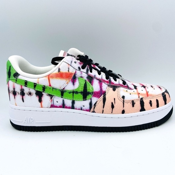 Nike Shoes - NIB NIKE Women's Air Force 1 Black Tie Dye Colorful Sneaker Shoes Size 8.5